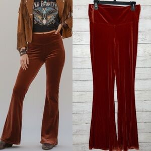 Home Cooked Karma Velvet Flares Rust Size XL